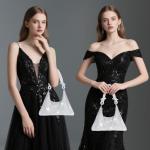 Sparkly Rhinestone Clutch Purse for Women