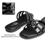 Trary Women's Soft Leather Open Toe Sandals