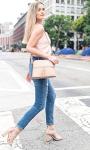 SG SUGU Lunar Medium Dome Crossbody Bag - Beige