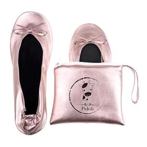 Rose Pink Foldable Ballet Flats for Travel