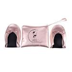 Rose Pink Foldable Ballet Flats for Travel