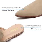 Tilocow Women’s Pointed Toe Backless Mules