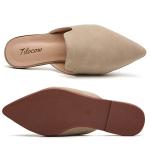 Tilocow Women’s Pointed Toe Backless Mules