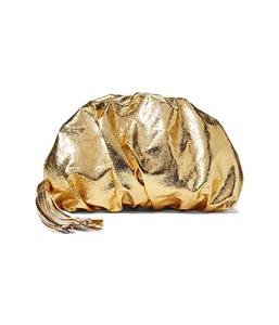 Rebecca Minkoff Solid Gold Ruched Clutch