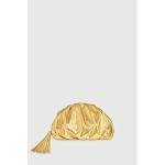 Rebecca Minkoff Solid Gold Ruched Clutch