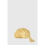 Rebecca Minkoff Solid Gold Ruched Clutch