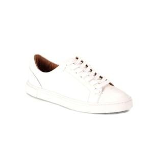 Frye Ivy Low White Leather Lace Sneakers