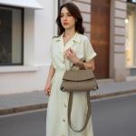 JANLOVE Faux Leather Large Top Handle Bag