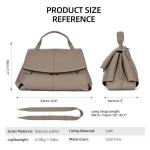 JANLOVE Faux Leather Large Top Handle Bag