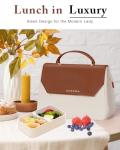 Chic Vegan Leather Lunch Tote for Women