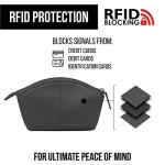 Ili New York Leather RFID Cosmetic Pouch