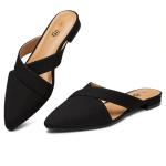Rekayla Women's Black Mules Shoes Size 11