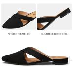 Rekayla Women's Black Mules Shoes Size 11