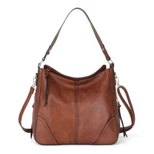 TANTOMI Women's Vegan Leather Hobo Crossbody Bag