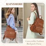 Rainsmore Designer Convertible Backpack Purse for Women