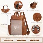 Rainsmore Designer Convertible Backpack Purse for Women