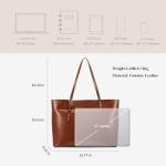 Kattee Vintage Leather Tote Bag for Women