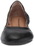 Belice Black Faux Leather Ballet Flats for Women