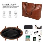 Kattee Vintage Leather Tote Bag for Women