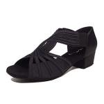 Elegant Low Heel Women’s Dance Shoes in Black