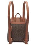 Calvin Klein Elaine Flap Backpack in Brown/Khaki
