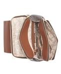 Calvin Klein Elaine Flap Backpack in Brown/Khaki