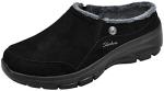 Skechers Women's Easy Going Latte Mules, Black/Grey