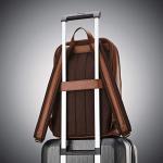 Samsonite Cognac Leather Slim Backpack
