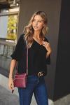 Chic Black Multi-Zipper Wristlet Crossbody Bag