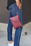 Chic Black Multi-Zipper Wristlet Crossbody Bag