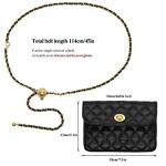 YAMEIZE Mini PU Leather Chain Belt Bag