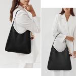 Vegan Faux Suede Hobo Bag with Cherry Charm