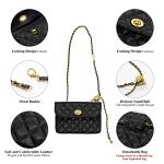 YAMEIZE Mini PU Leather Chain Belt Bag