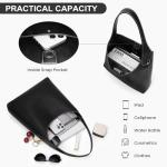 Vegan Faux Suede Hobo Bag with Cherry Charm