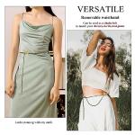 YAMEIZE Mini PU Leather Chain Belt Bag