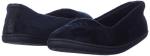 Dearfoams Women's Cozy Memory Foam Slipper, Black