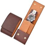 Luxury Leather Watch Case Pouch for Travel