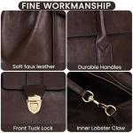 Vintage Faux Leather Tote Bag for Women