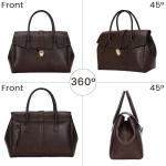Vintage Faux Leather Tote Bag for Women