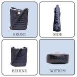 Crocodile Embossed Small Crossbody Bag for Women