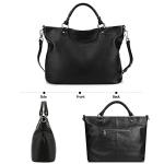 Kattee Women's Soft Leather Tote Satchel Bag