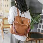 Stylish Leather Backpack Purse for Women