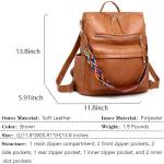 Stylish Leather Backpack Purse for Women