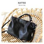 Kattee Women's Soft Leather Tote Satchel Bag