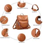 Stylish Leather Backpack Purse for Women