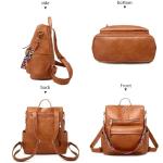 Stylish Leather Backpack Purse for Women