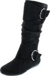 Klein-70 Women's Black Mid-Calf Buckle Boots