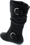 Klein-70 Women's Black Mid-Calf Buckle Boots