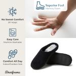 Dearfoams Black Multi Clog Slippers for Women