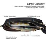 Befen Black Leather RFID Wristlet Clutch Wallet